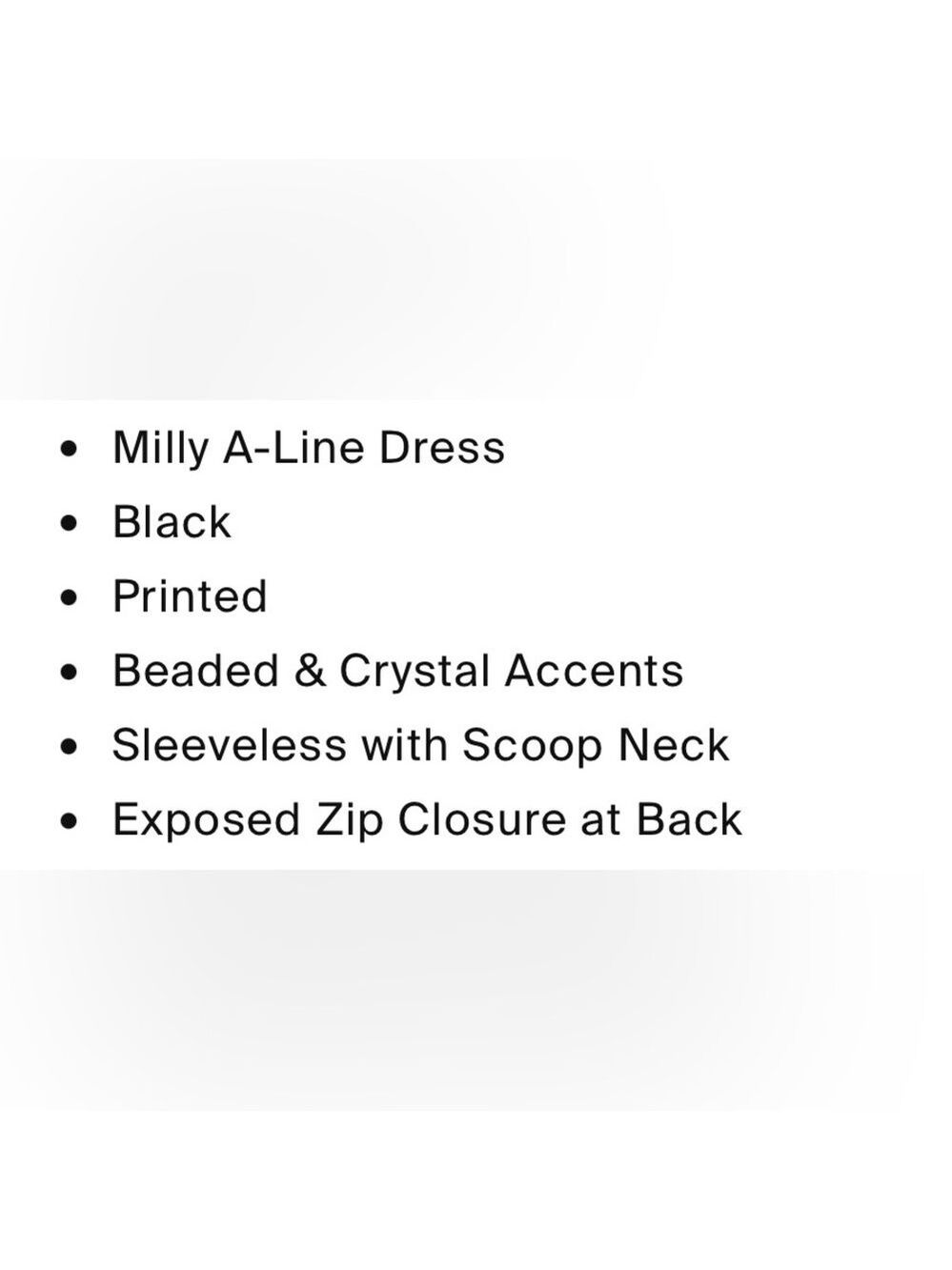 Milly of New York Beaded & Chrystal Embellished B & W Sleeveless Mini Dress - Picture 6 of 9